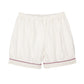 Malmal Shorts for Girls | Colored Piping | White