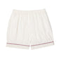 Malmal Shorts for Girls | Colored Piping | White