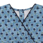 Cotton Frock for Girls | Short Sleeve - Floral Print | Blue