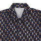 Cotton Shirt for Boys | Standard Collar - Golden Print | Navy Blue