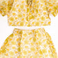 Kota Cotton Maxi Dress for Girls | Half Sleeve - Floral Print | Green