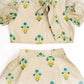Cotton Maxi Dress for Girls | Half Sleeve - Floral Print | Pastel Green