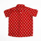 Cotton Shirt for Boys | Standard Collar - Floral Print | Rusty Red